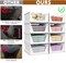 5 Pack Stackable Closet Storage (White) 16.93"D x 13.19"W x 36.5"H
